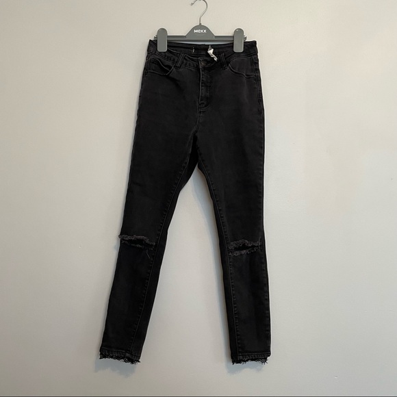 3 for 15$🌸 Black washed out jeans - very high waisted - Size 27 - Picture 4 of 10